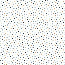 Polka Dots in Multi Blue
