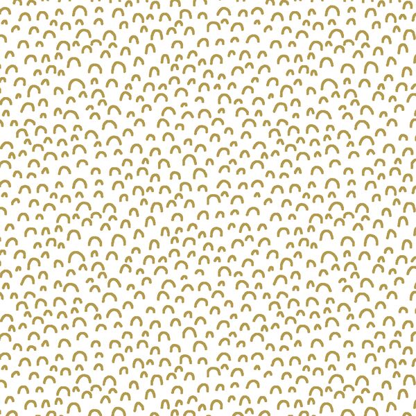 Doodle in Gold on White