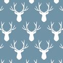 Stag Silhouette in Marine