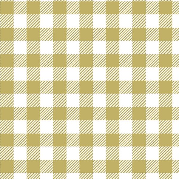 Medium Buffalo Plaid in Brass