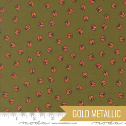 Little Ladybugs in Grass Metallic