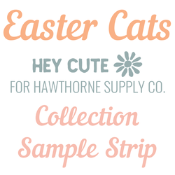 Easter Cats Sample Strip