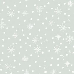 Soft Snowflakes in Sage