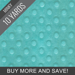 Minky Dimple Dot in Seafoam - 10 Yard Quick Cut