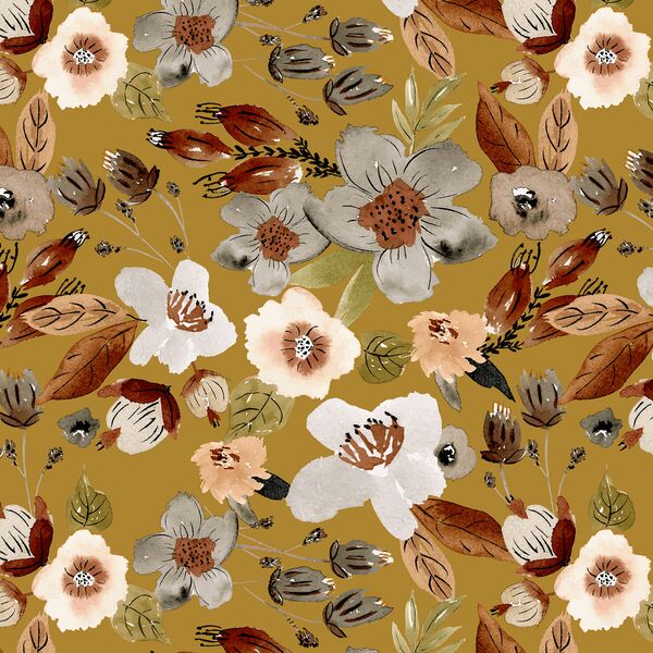 Moody Florals in Roasted Squash