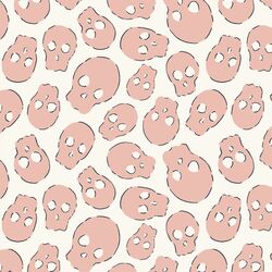 Skulls in Powder Peach