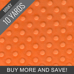 Minky Dimple Dot in Pumpkin - 10 Yard Quick Cut