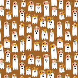Garden Ghosts in Amber Brown