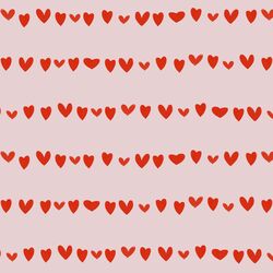 Large Striped Hearts in Pink