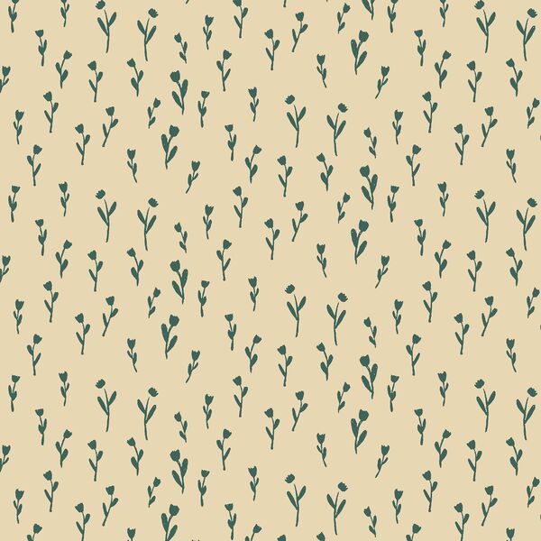 Silhouette Bloom in Thicket on Birch