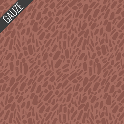 River Pebbles Double Gauze in Rust