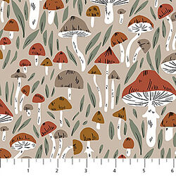 Mushrooms in Taupe