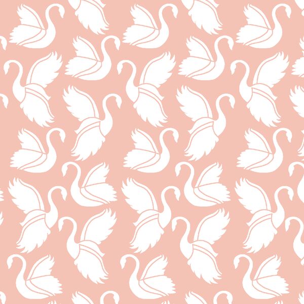Swan Silhouette in Petal