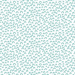 Doodle in Seafoam on White