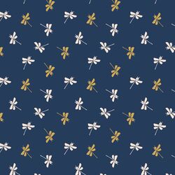 Winged Dragonflies in Navy