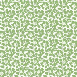 Roundabout Floral in Leaf Green