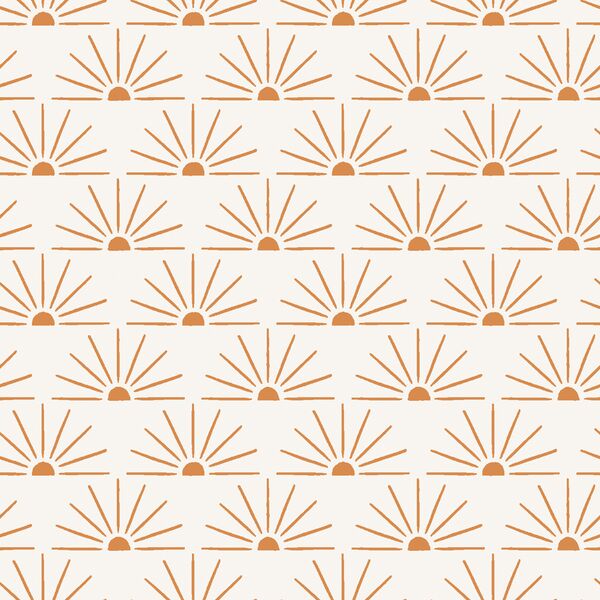 Retro Suns in Golden Brown on White Sand