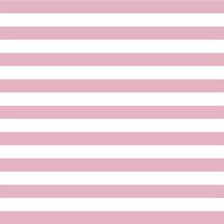Horizontal Candy Stripe in Carnation
