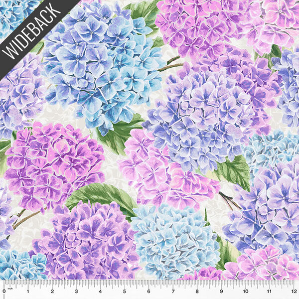 Hydrangeas in Bloom Wideback in Nantucket