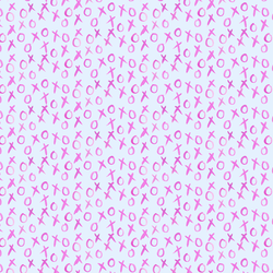 Hugs and Kisses in Light Periwinkle