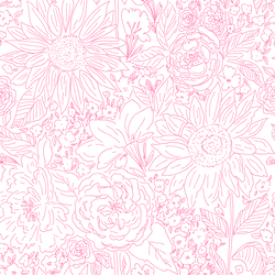 Paperie in Hot Pink on White