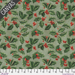 Christmas Holly Canvas in Christmas