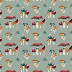 Wild Mushrooms in Sage