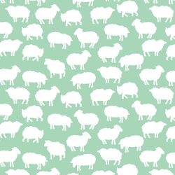 Sheep Silhouette in Seaglass