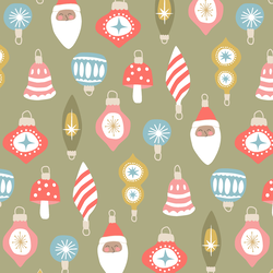 Ornaments in Dusty Green