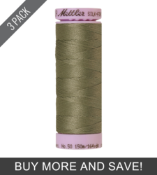 Sage (9105-0381) - Silk Finish Cotton 50wt - 164 Yards (3 Pack)