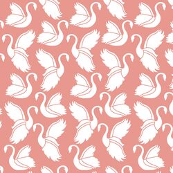 Swan Silhouette in Tulip