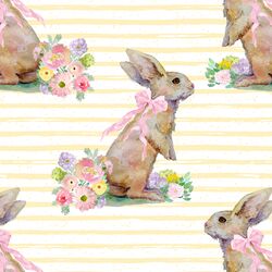 Striped Bunny Tales in Buttercup