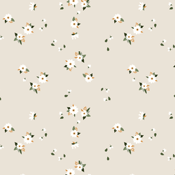 Scattered Floral in Cream
