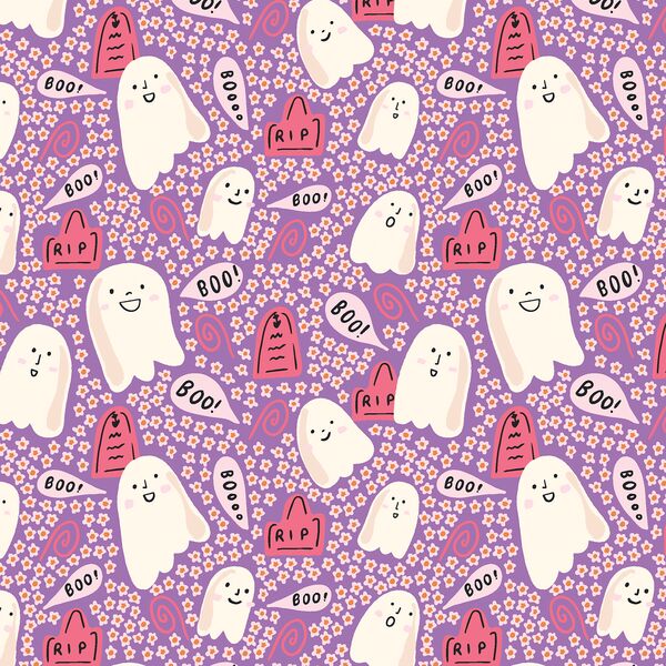 Ghost Cemetary in Vivid Violet