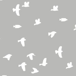 Flock Silhouette in Pebble