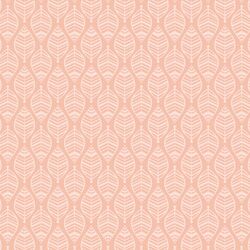 Stenciled Leaf in Fall Pink