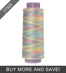 Baby Blanket (9090-9826) - Silk Finish Cotton Multi 50wt - 1500 Yards (2 Pack)