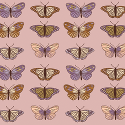 Winged Garden in Vintage Rose