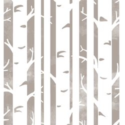 Big Birches in Taupe
