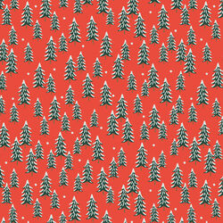 Fir Trees in Red