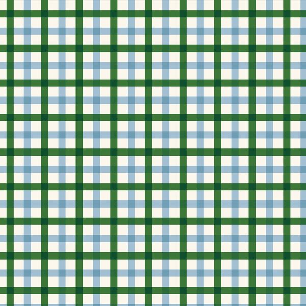 Plaid in Blue and Green