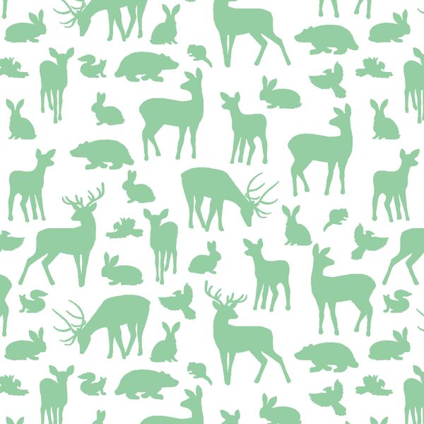 Forest Friends in Sprout on White