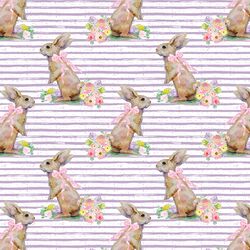 Little Striped Bunny Tales in Lavender