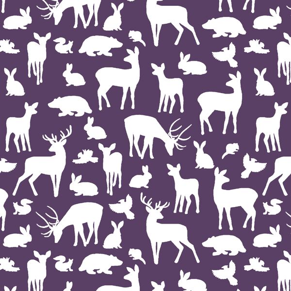 Forest Friends in Aubergine