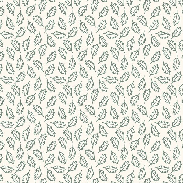 Leaves in Spruce on Cream