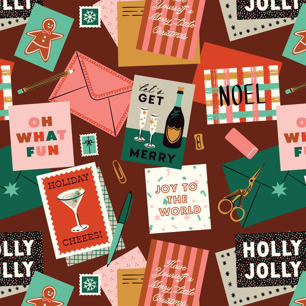 Merry Messages in Burgundy