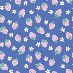 Big Berry Picking in Cornflower Blue