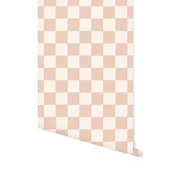 Wobbly Gingham in Pink