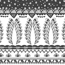 Cascading Border in Onyx