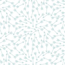 Arrows in Glacier Blue on White